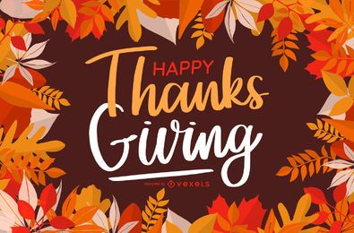 Happy Thanksgiving-Grußkarten-Design