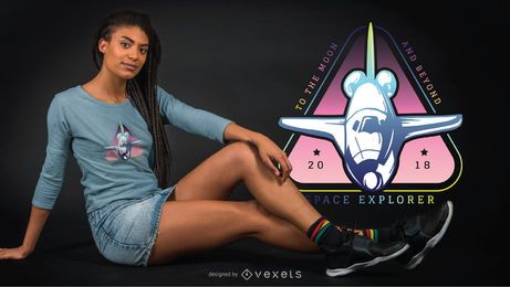 Camiseta space explorer deisgn