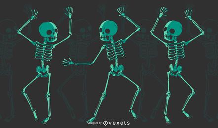 Skeleton dancing t-shirt design Skeleton dancing t-shirt design