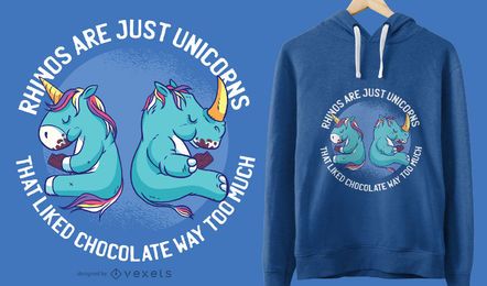 Unicorn and Rhino Graphic T-shirt Design Unicorn and Rhino Graphic T-shirt Design
