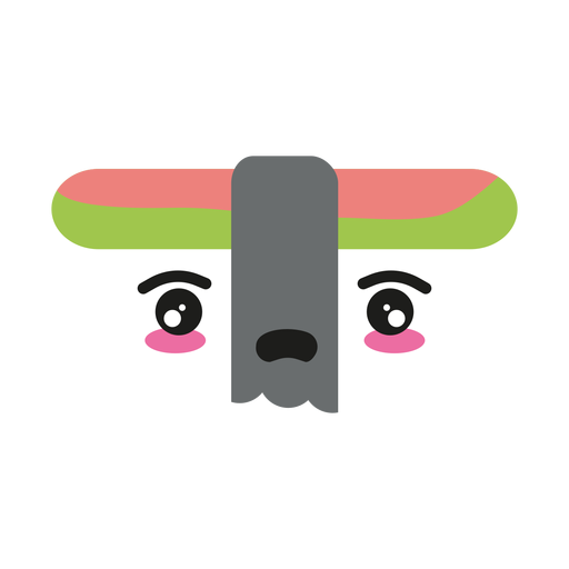 Decepcionado kawaii cara sushi nigiri comida Diseño PNG