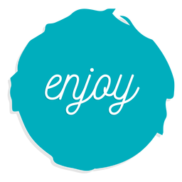 Enjoy circle sign circle element PNG Design