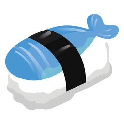 Comida de icono de sushi de pescado Diseño PNG