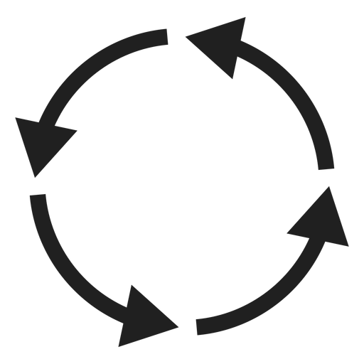 Elemento de círculo de círculo de cuatro flechas delgadas - Descargar