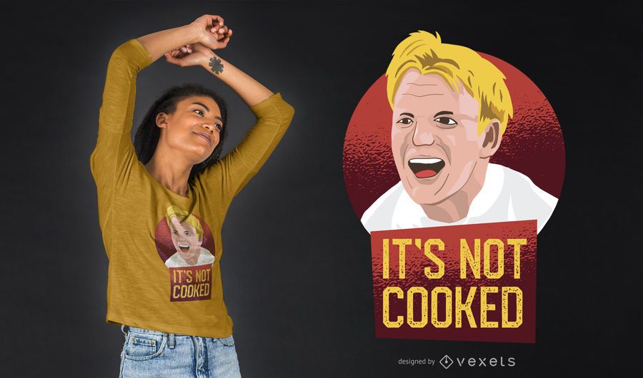 Projeto do t-shirt de Gordon Ramsay Projeto do t-shirt de Gordon Ramsay