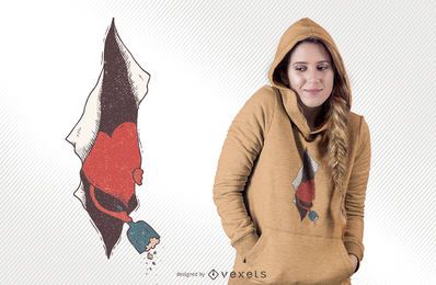 Diseño de camiseta de limpieza de polvo Diseño de camiseta de limpieza de polvo
