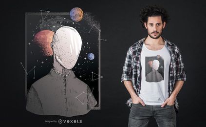 Diseño de camiseta Galaxy Future