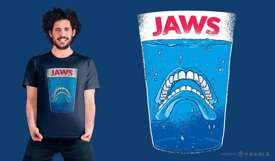 Jaws teeth t-shirt design Jaws teeth t-shirt design