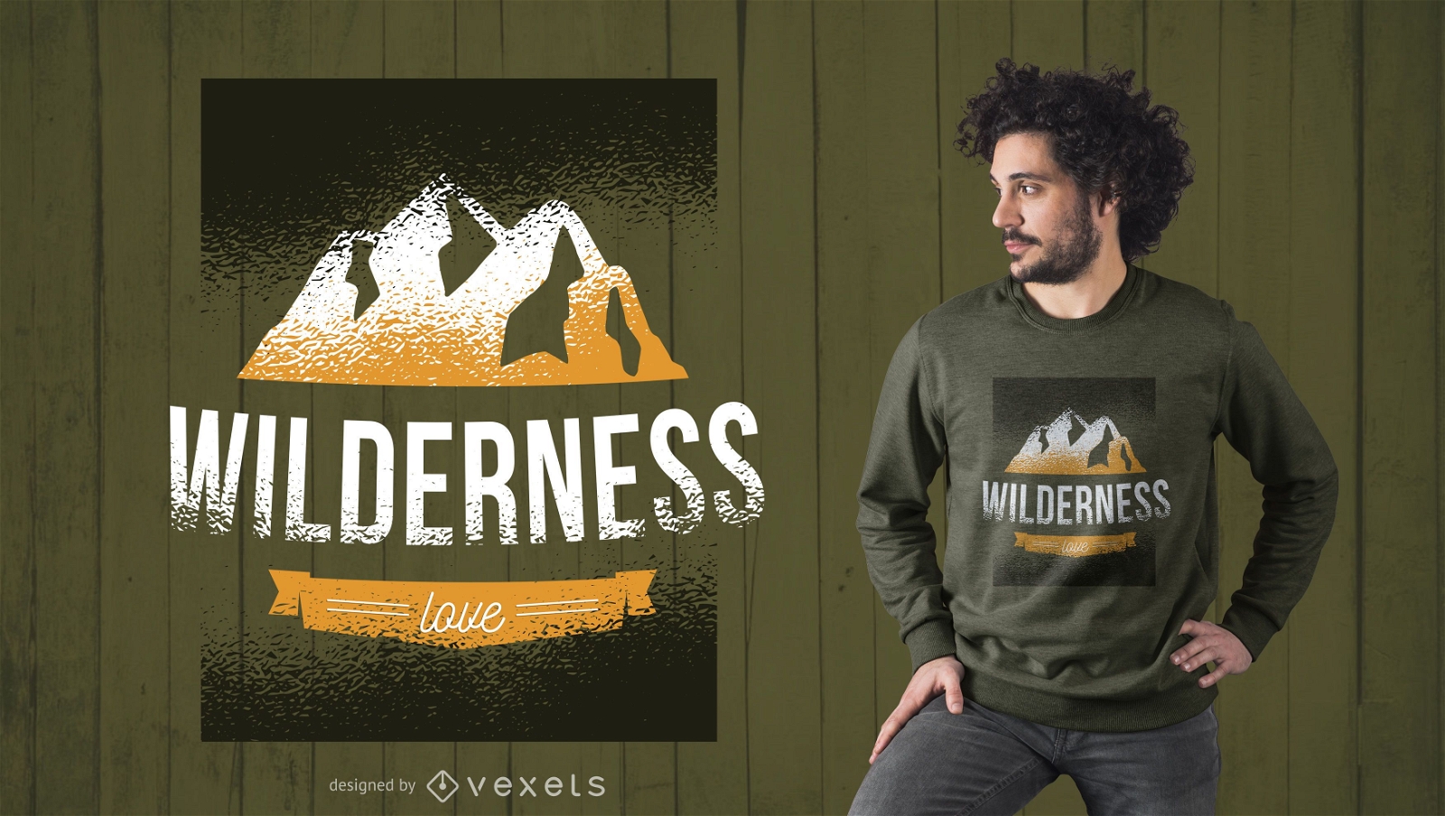 Wildnis Liebe T-Shirt Design