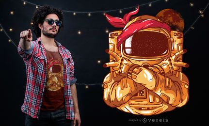 Diseño de camiseta Astronaut Gangsta