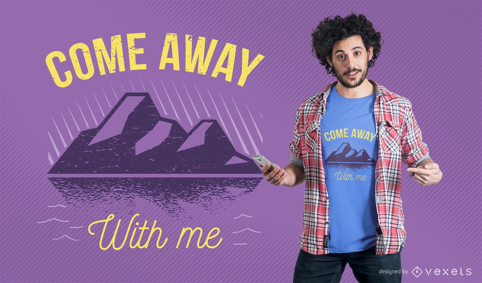 Come Away With Me T-shirt Design 