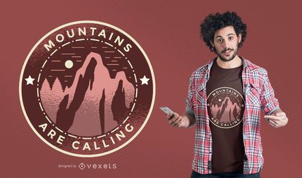 Mountains Calling T-shirt Design Mountains Calling T-shirt Design
