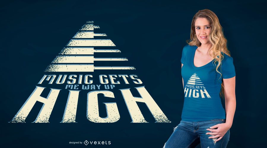 Musik-Zitat-T-Shirt Design Musik-Zitat-T-Shirt Design