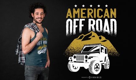 Diseño de camiseta American Off Road
