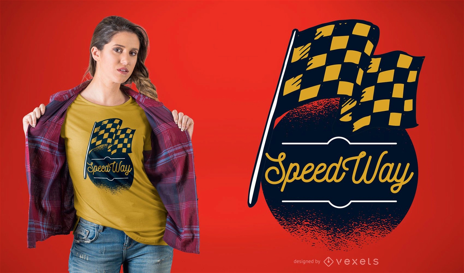 Diseño de camiseta Speed Way