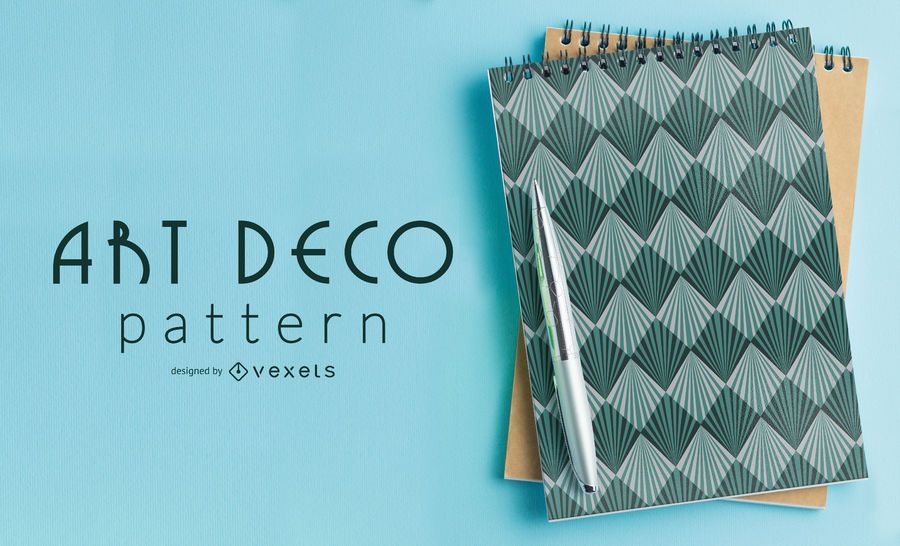 Nahtloses blaues geometrisches Art Deco Pattern Nahtloses blaues geometrisches Art Deco Pattern