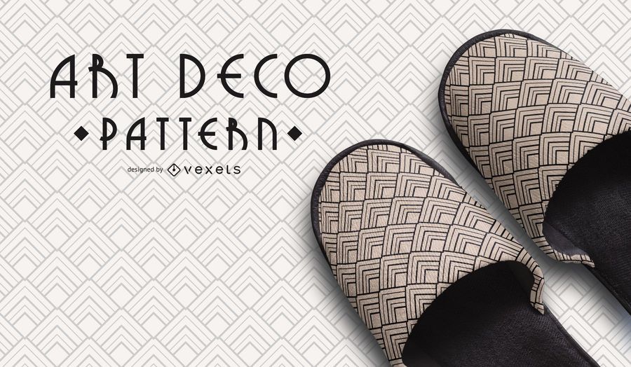 Nahtloses geometrisches Schwarzweiss-Art Deco Pattern Nahtloses geometrisches Schwarzweiss-Art Deco Pattern