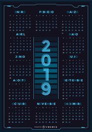 Technology Spanish 2019 Calendar Design Technology Spanish 2019 Calendar Design