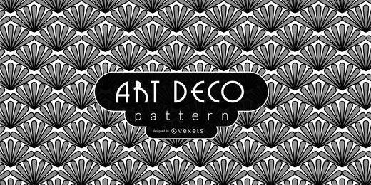 Padrão Floral Art Deco Simples Padrão Floral Art Deco Simples