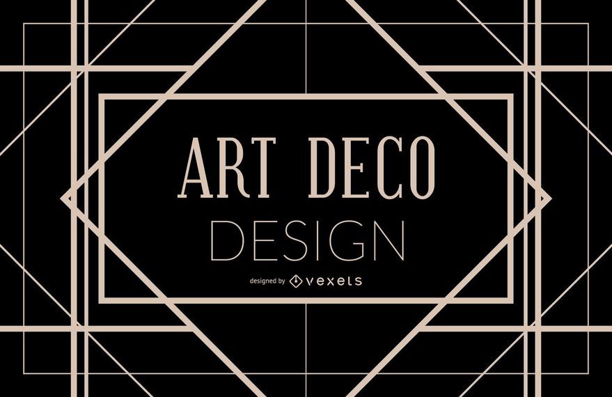 Art Deco diseño de marco geométrico Art Deco diseño de marco geométrico