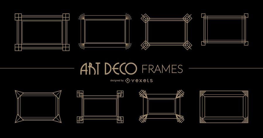 Quadros Art Deco retangulares Quadros Art Deco retangulares