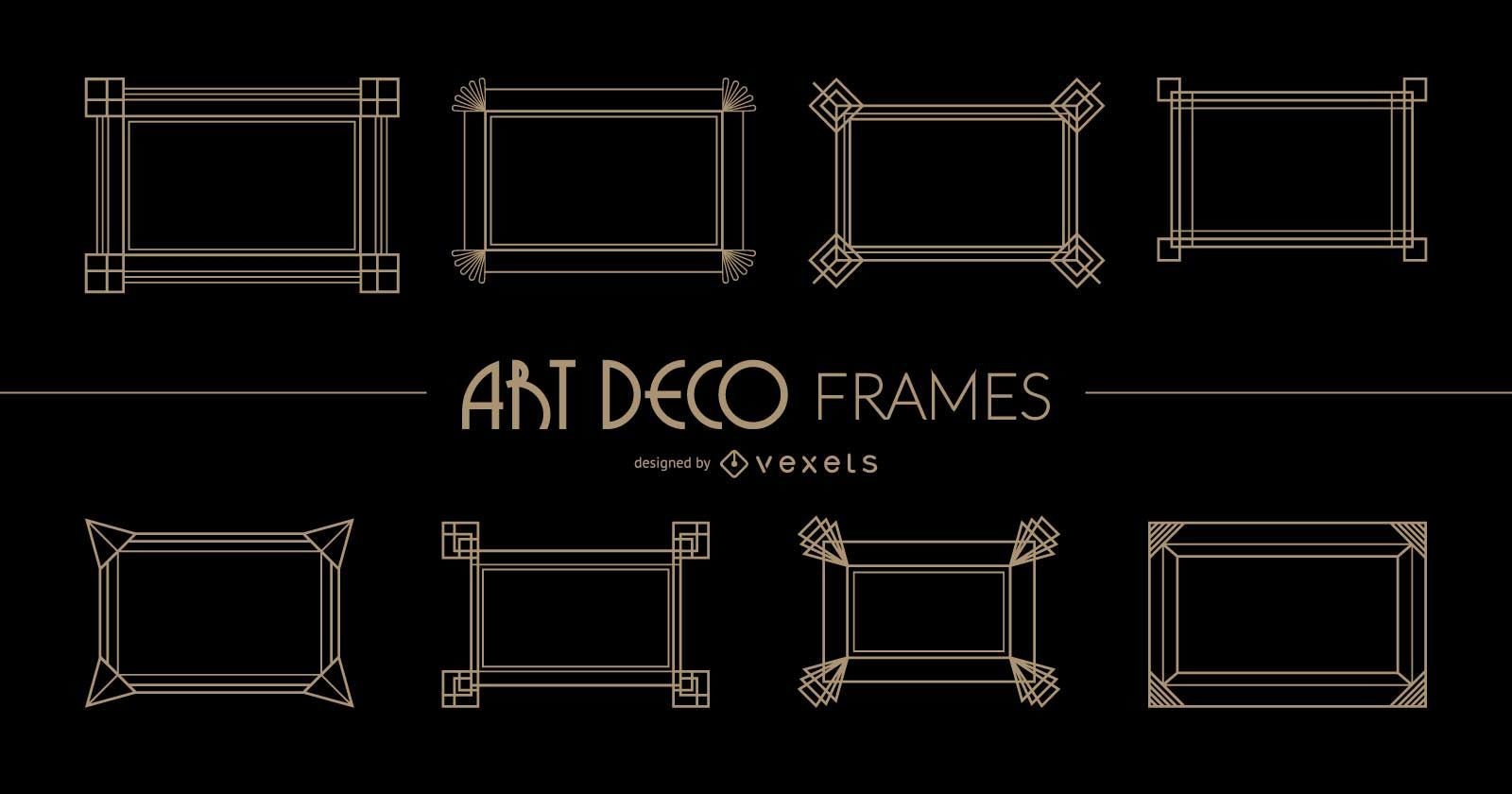 Rectangular Art Deco Frames