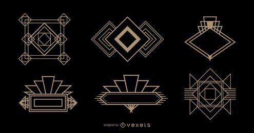 Logo Art Deco de Diamond Logo Logo Art Deco de Diamond Logo