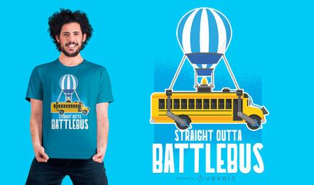 Projeto direto do t-shirt da paródia de Outta Battlebus Projeto direto do t-shirt da paródia de Outta Battlebus