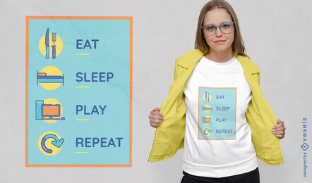 Lustiges Gaming-T-Shirt-Design