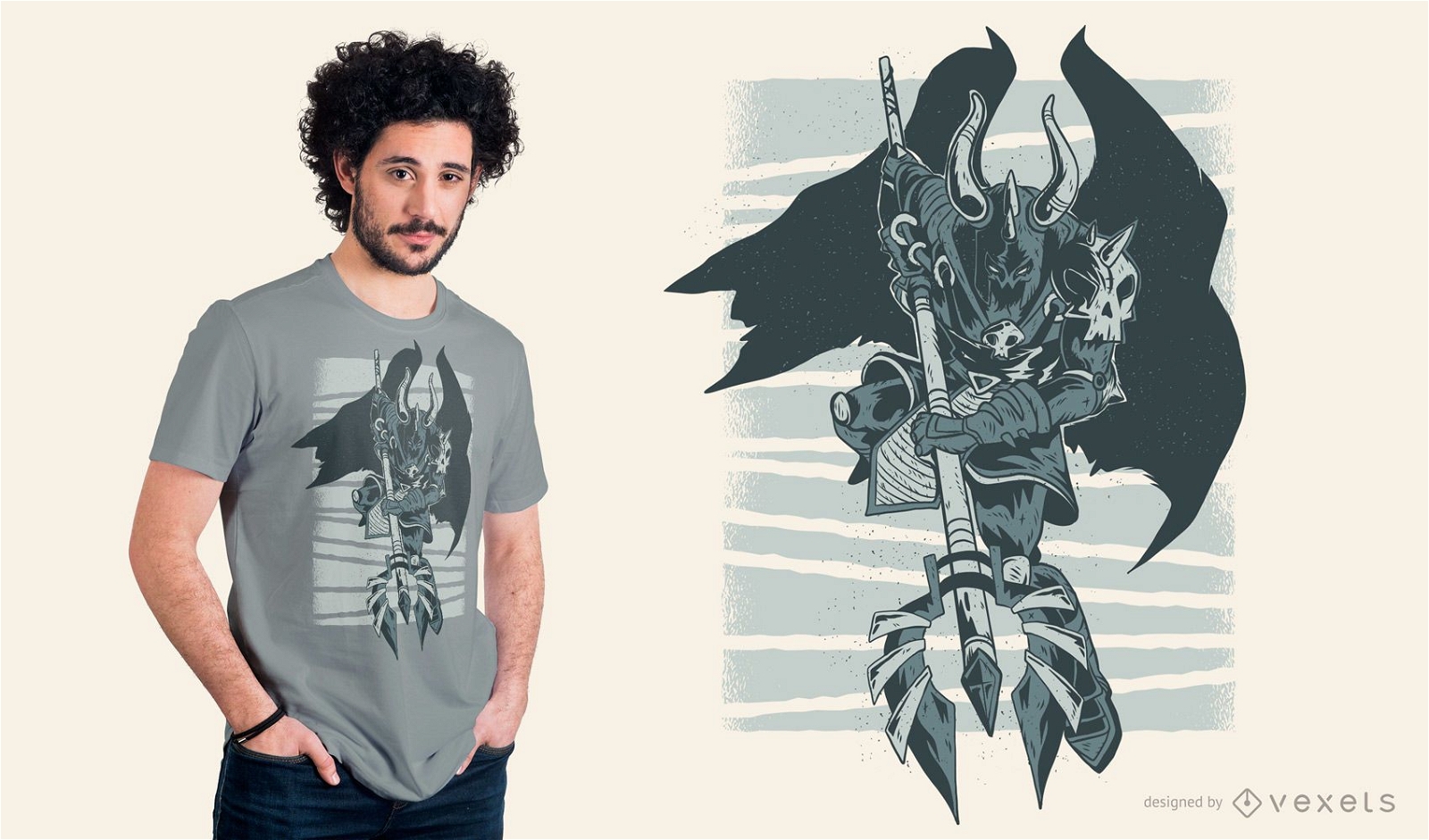 Design de camisetas Dark Evil Knight