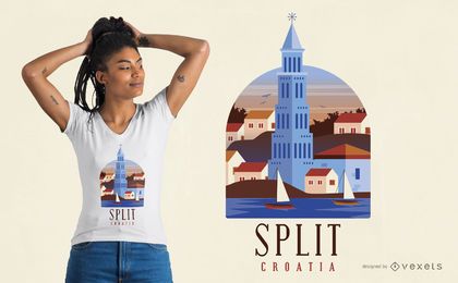 Split Croatia T-shirt Design Split Croatia T-shirt Design