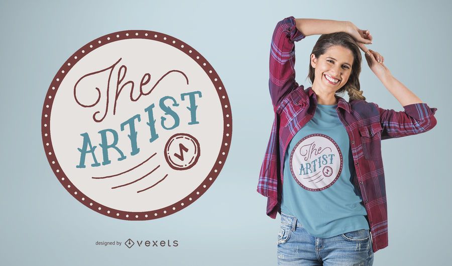 The Artist T-shirt design The Artist T-shirt design