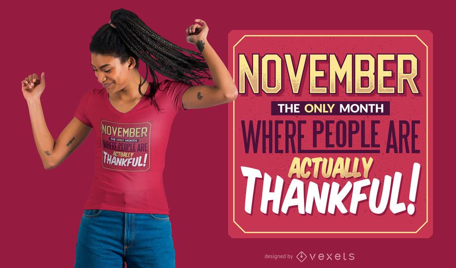 November Zitat T-Shirt Design November Zitat T-Shirt Design