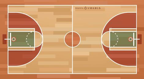 Basketball Court Illustration Basketball Court Illustration
