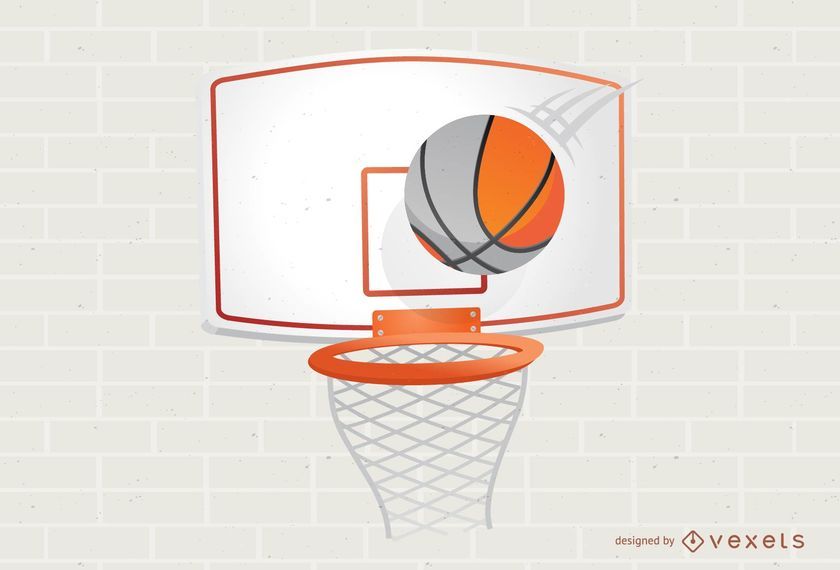 Ilustración del aro de baloncesto Ilustración del aro de baloncesto