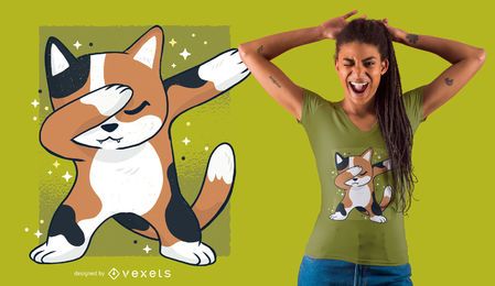Cute Cat Dab T shirt Design Cute Cat Dab T-shirt Design