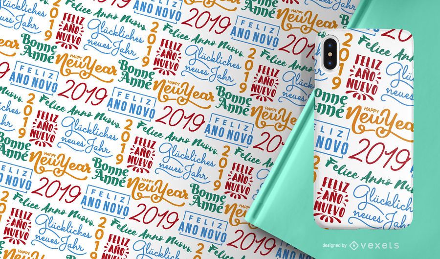 Año nuevo 2019 patrón Año nuevo 2019 patrón