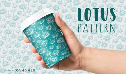 Lotus flower seamless pattern Lotus flower seamless pattern