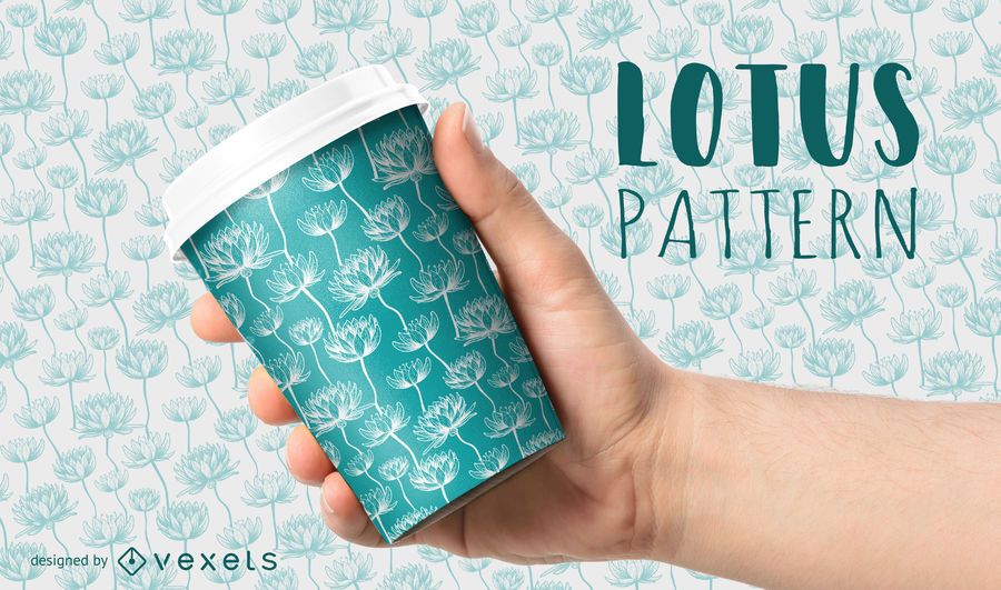 Lotus flower seamless pattern Lotus flower seamless pattern
