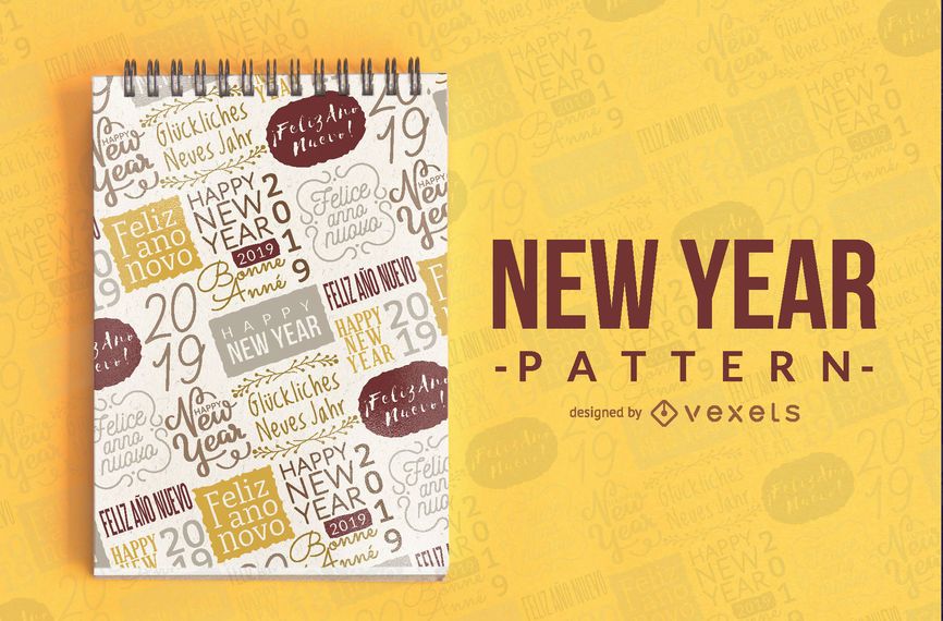 Patrón sin fisuras año nuevo 2019 Patrón sin fisuras año nuevo 2019