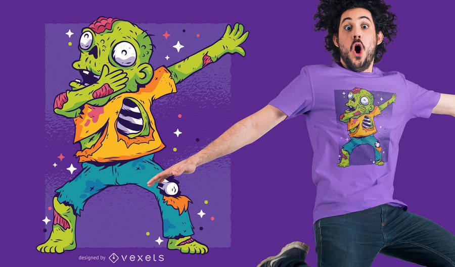 Zombie Dab T-Shirt Design Zombie Dab T-Shirt Design