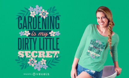 Diseño de camiseta de jardinería. Diseño de camiseta de jardinería.