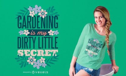 Gardening t-shirt design