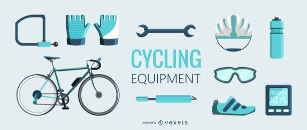 Flt cycling equipment illustration Flt cycling equipment illustration