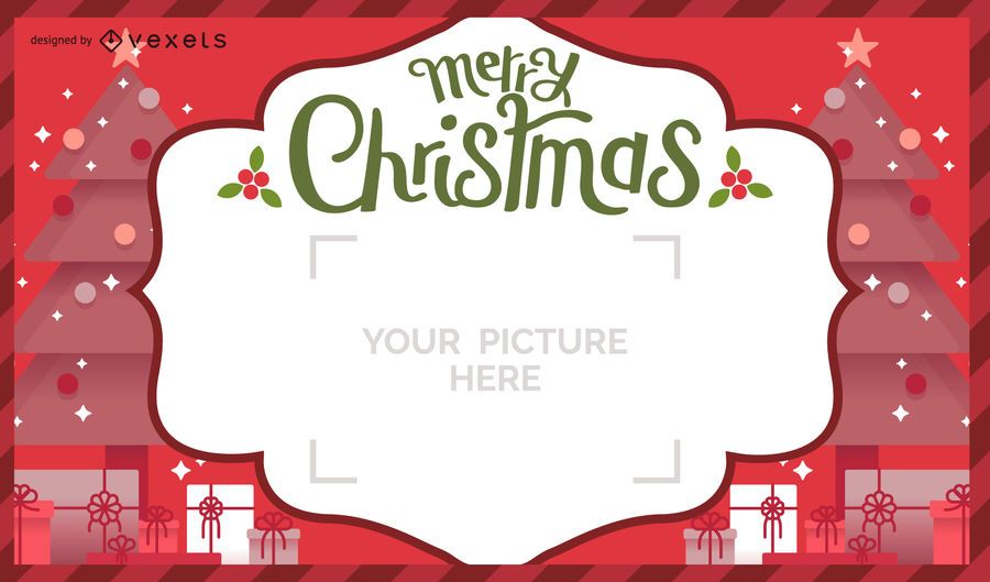 Design de cartão postal de Natal Design de cartão postal de Natal