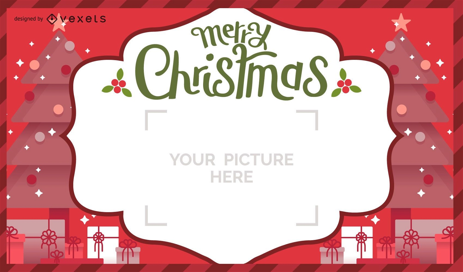 Christmas postal card design