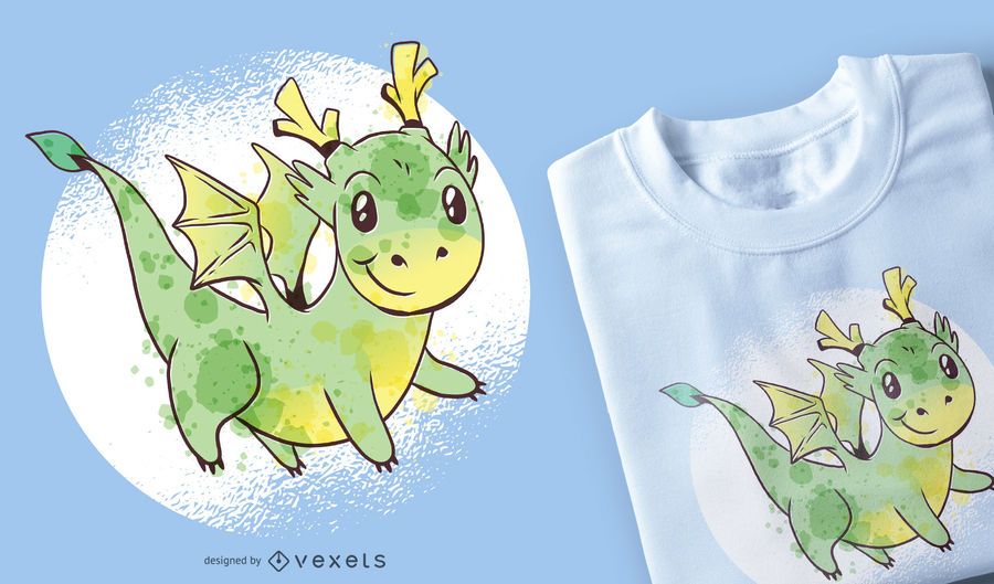 Cute Dragon T-shirt Design Cute Dragon T-shirt Design