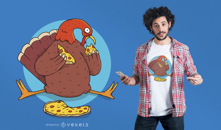 Türkei-Pizza-T-Shirt Design Türkei-Pizza-T-Shirt Design