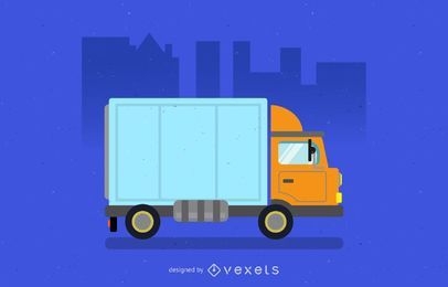 Delivery truck illustration