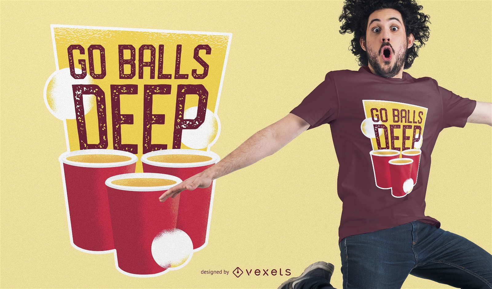 Design de camisetas Beer Pong